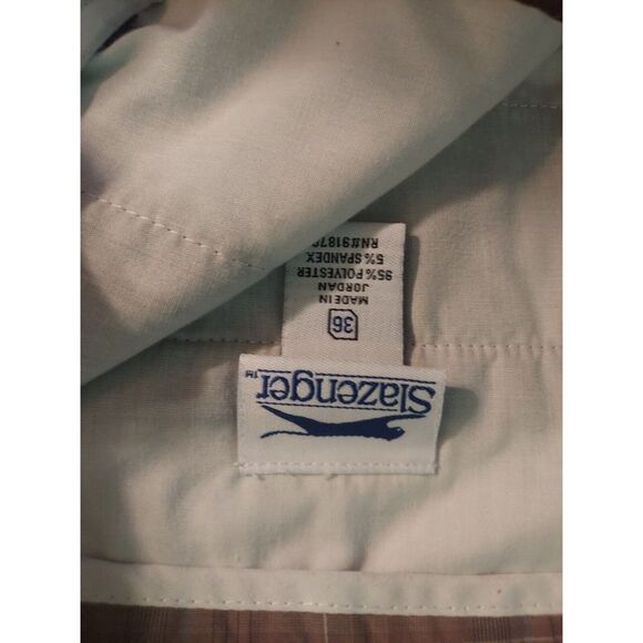 Slazenger Golf Shorts~Mens 36~Dark Brown~Plaid~Flat Front~4 Pockets~EXC! - Picture 3 of 4